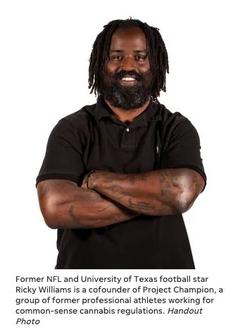 Ricky Williams, former NFL and University of Texas football player and a co-founder of Project Champion