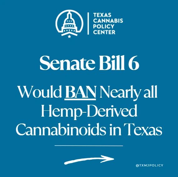 Texas Senate Bill 6 aims to ban nearly all hemp-derived cannabinoids.